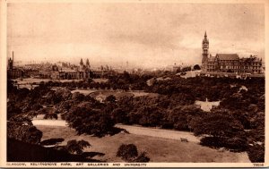 Scotland Glasgow Kelvingrove Park Art Galleries and University