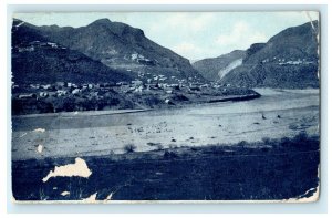 1912 Bird's Eye View of Roosevelt Arizona AZ Posted Antique Postcard 