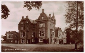 Dryburgh Abbey Hotel, Scotland, Great Britain, early real photo postcard