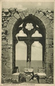 cyprus, KYRENIA, Saint Hilarion Castle, Queen's Window (1920s) Postcard