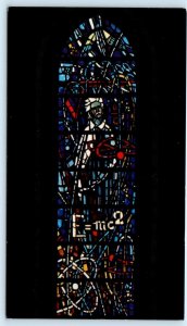SAN FRANCISCO, CA ~ Albert Einstein GRACE CATHEDRAL Stained Glass  Postcard