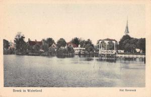 Broek in Waterland Netherlands Het Havenrak Scenic View Antique Postcard J63107