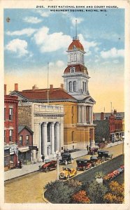 First National Bank And  Court House Monument Square - Racine, Wisconsin WI