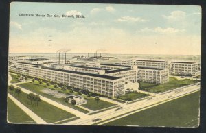 DETROIT MICHIGAN CHALMERS MOTOR COMPANY PLANT AUTOMOBILE VINTAGE POSTCARD