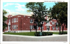 1920s Junior High School Moberly Missouri Postcard
