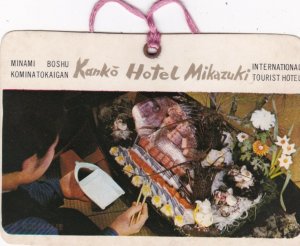 Japan Kanko Hotel Mikazuki Vintage Luggage Tag sk1690