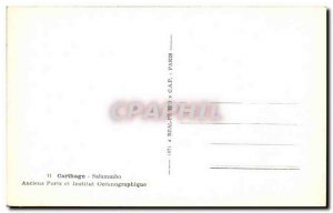 Old Postcard Tunisia Carthage Salammbo Oceanographic Institute and Veterans P...