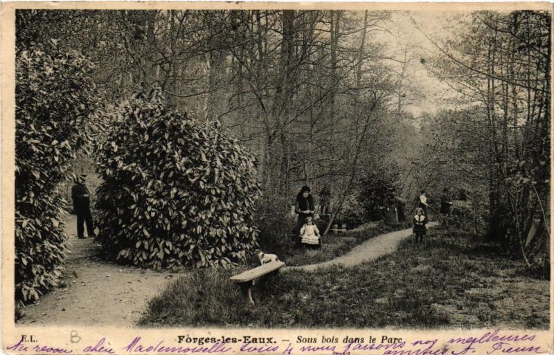 CPA FORGES-les-EAUX Sous bois dans le Parc (347605)