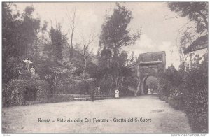 Abbazia Delle Tre Fontane, Grotta Del S. Cuore, Roma (Lazio), Italy, 1900-1910s