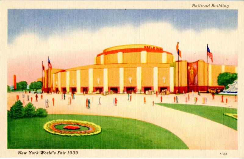 NY - New York World's Fair, 1939. Railroad Exhibit Building