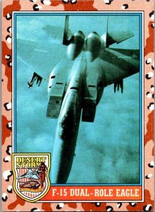 Military 1991 Topps Dessert Storm Card F-15 Dual Role Jet sk21330