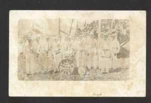 RPPC LAWTON IOWA MWA CITIZENS BAND ORCHESTRA REAL PHOTO POSTCARD