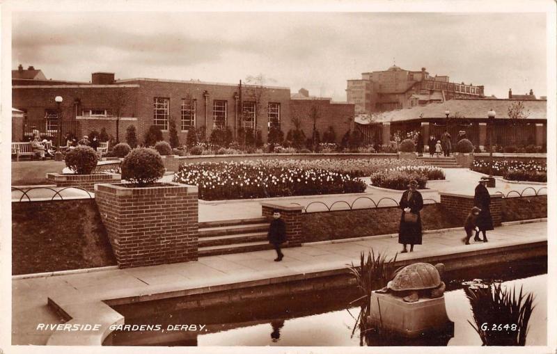 BR97541 riverside gardens derby real photo valentine g 2648  uk