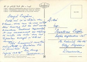 Postcard Libya Tripoli panoramic view