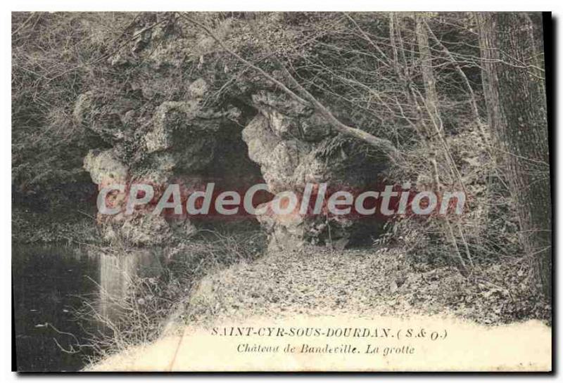 Postcard Old Saint-Cyr-sous-Dourdan S and O Castle Bandeville Cave