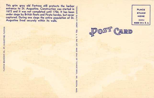 Fortress and Shrimp Fleet St Augustine FL, Florida Linen