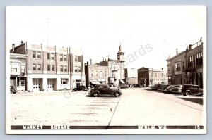 J90/ Berlin Wisconsin RPPC Postcard c1940s Main Street Stores 61