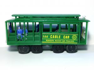 Vintage SAN FRANCISCO CABLE CAR Toy 1970s Trolley RINGING BELL Smith News Co 504