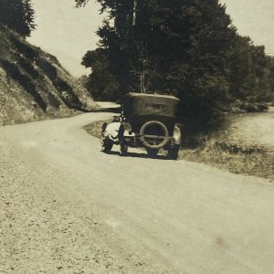 RPPC Real Photo Postcard Minam grade LaGrande Wallowa Lake Highway, Oregon