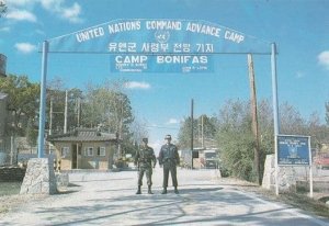 United Nations Command Checkpoint Army Korean Military Postcard