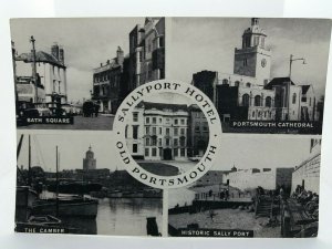 Sallyport Hotel Old Portsmouth Vintage RP Multiview  Postcard