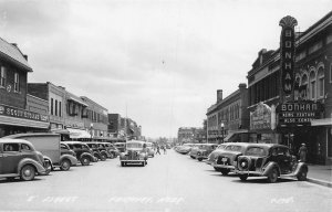 J82/ Fremont Nebraska RPPC Postcard c40-50s Main Street Stores 396