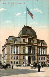 Postcard RI Providence - City Hall