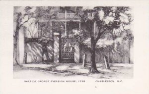 South Carolina Charleston Gate Of George Eveleigh House 1738 Artvue