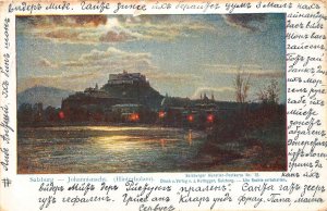 Austria 1905 Salzburg Johannisnacht Hinterholzer Moonlight postcard B965
