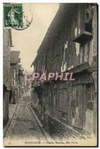 Postcard Old Honfleur Old Houses Rue Varin
