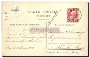 Old Postcard Belgium Spa baths Waterfall