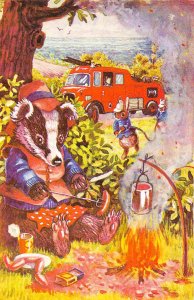 Interrupted Feast Dressed Badger Camp Fire Brigade Racey Helps Medici postcard