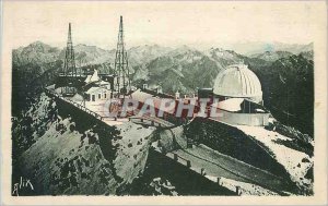 Old Postcard The Pyrenees The Pic du Midi de Bigorre 2877 m The Observatory a...