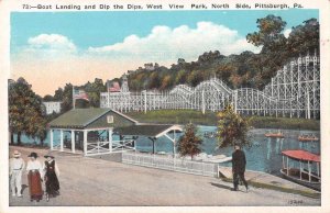 Pittsburgh Pennsylvania West View Park North Side Roller Coaster PC AA13860