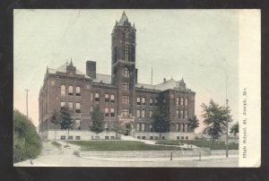 SAINT ST. JOSEPH MISSOURI HIGH SCHOOL BUILDING 1908 VINTAGE POSTCARD