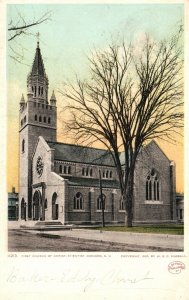 Vintage Postcard 1910's First Church of Christ Scientist Concord New Hampshire