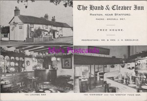 Staffordshire Advertising Card - Ranton, The Hand Inn Free House RR20766