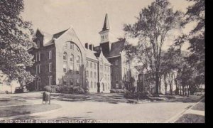 Vermont Burlington Old Collage Building University Of Vermont Collotype