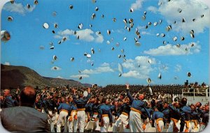 Jubilant Cadets Graduating US Air Force Academy Pike Peaks Region CO Postcard 