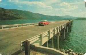 Postcard Long Bridge at Sandpoint Idaho