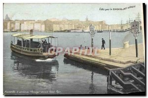 Old Postcard Marseille Vieux Port Passage service