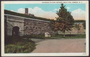 Entrance to Fort Ontario,Oswego,NY Postcard