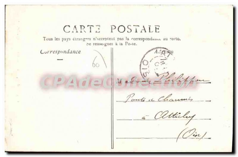 Old Postcard Noyon Monumental Fountain