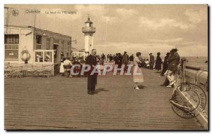 Old Postcard Belgium Ostend The end of & # 39estacade