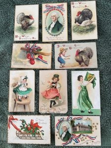 10 diff Antique postcards - IPPC Ellen Clapsaddle