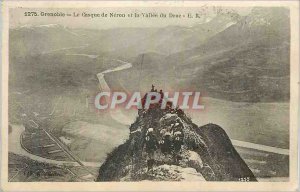 Old Postcard Grenoble Neron helmet and Vallee Drac