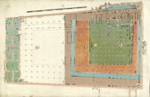 saudi arabia, MEDINA المدينة, Map of Al-Masjid Al-Nabawi Mosque, Islam, Postcard