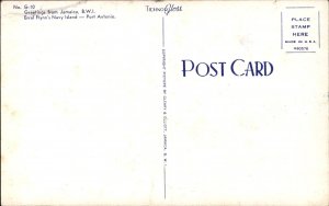 Port Antonio Jamaica Birdseye View c1950-60s Vintage Postcard