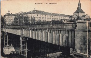 Spain Madrid EL Viaducto Vintage Postcard C171