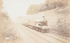 Great Western Express Carlisle Station Old 143 Railway Train Real Photo Postcard